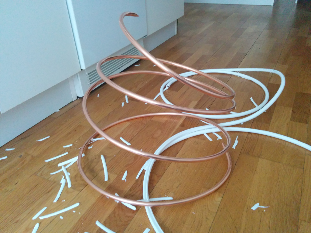 Närbild på plastborttagning